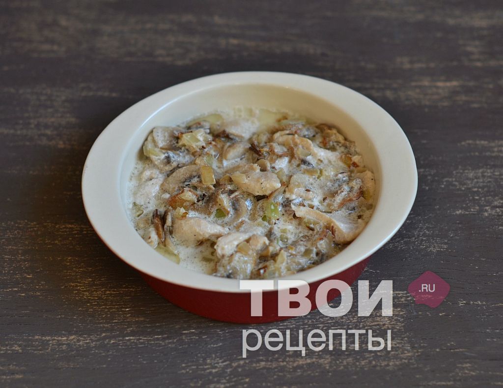 Рецепт жульена с курицей и шампиньонами пошагово с со сливками Рецепт жульена с курицей и шампиньонами пошагово с со сливками