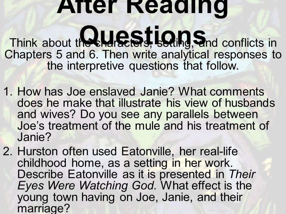 Narrative Essay Example High School Character Analysis Janie In Their Eyes Were Watching God Buy Essay Paper also Gay Marriage Essay Thesis Analytical Essay On Their Eyes Were Watching God Essay With Thesis