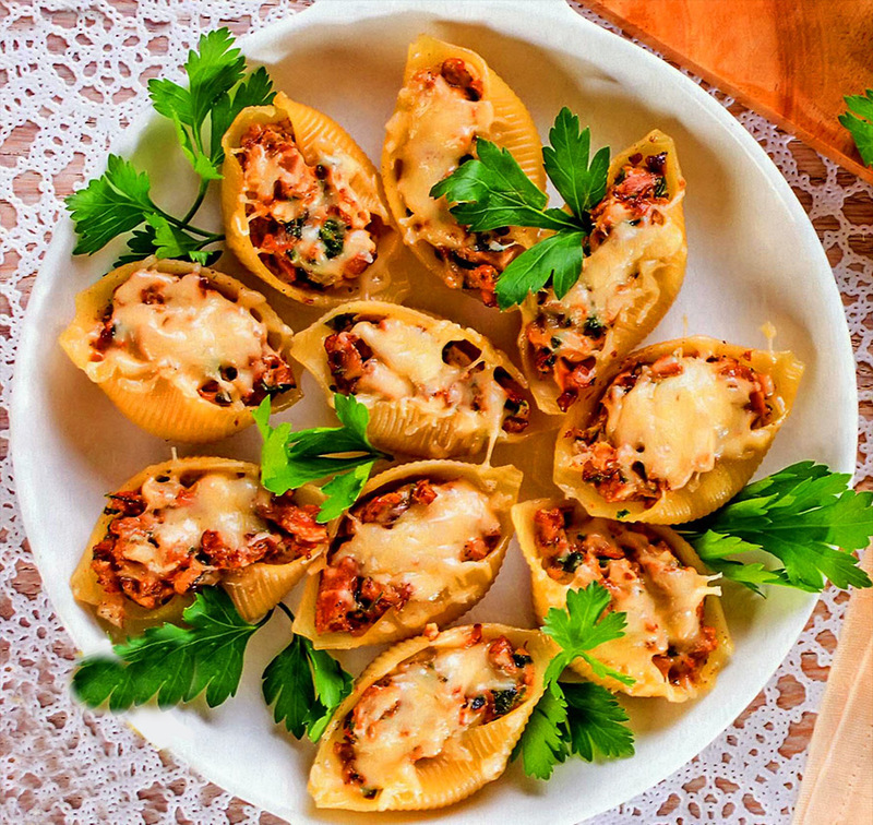Ракушки начиненные фаршем рецепт с фото