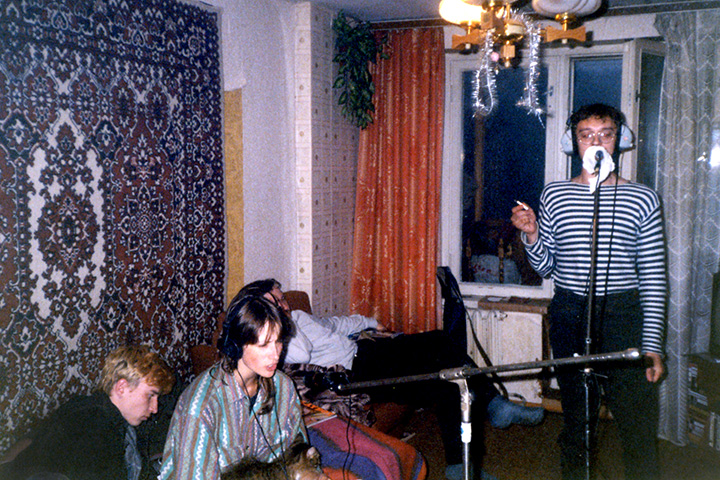 «Соломенные еноты» на записи альбома «Дневник Лили Мурлыкиной» в 1997 году