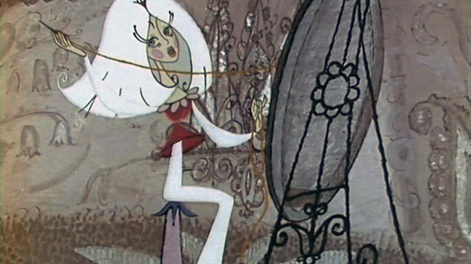 Как грибы с горохом воевали мультфильм 1977