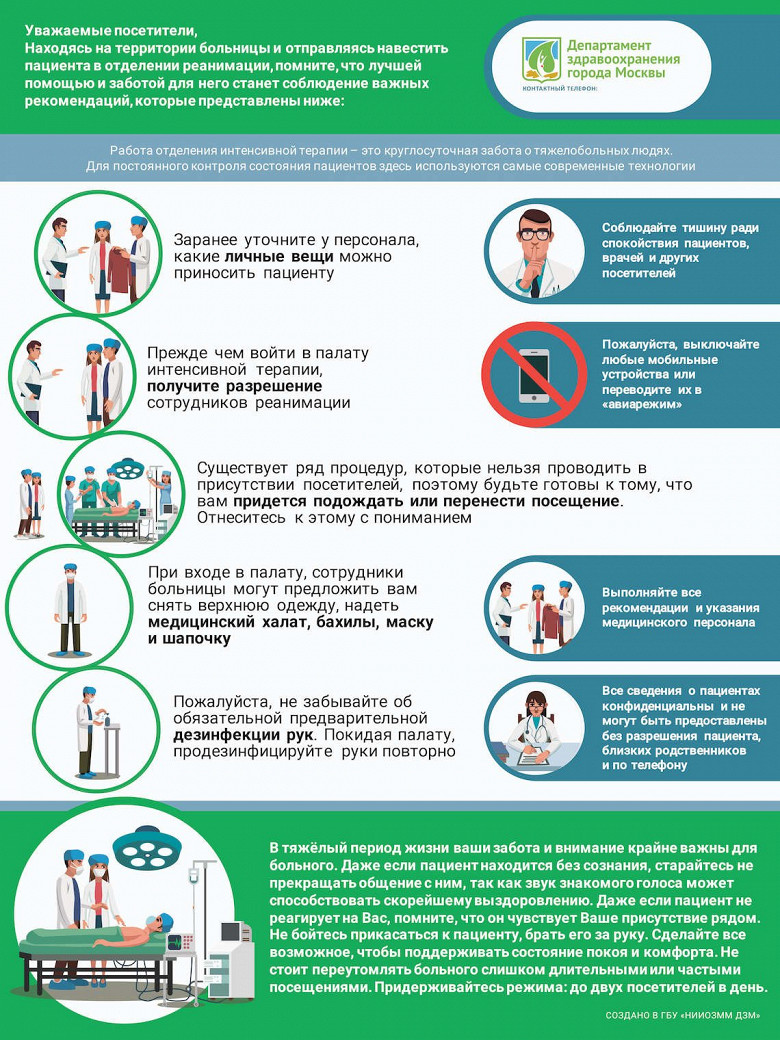 В московских больницах родственникам разрешили посещать пациентов в  реанимации - Афиша Daily
