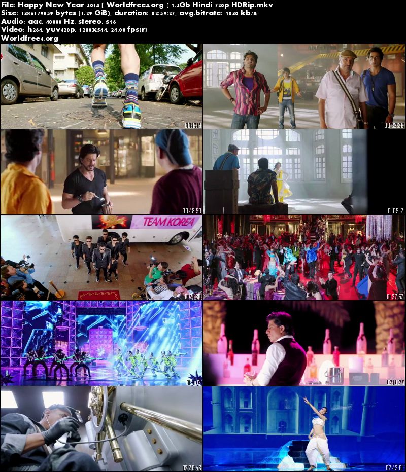 Hd Torrent Full Hindi Movies: Happy New Year (2014)