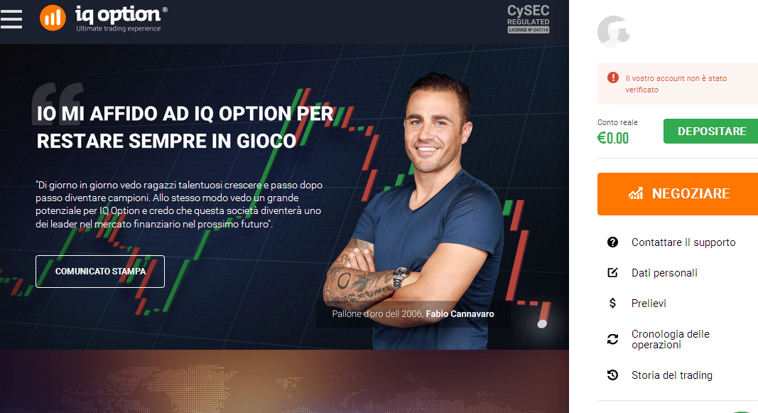 iqoption postepay