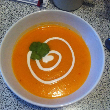 Рецепт Тыквенный крем-суп с имбирем
