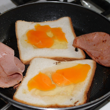 Рецепт Горячие бутерброды с яйцом