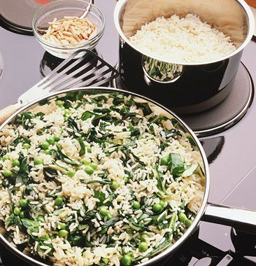 Рецепт Итальянский рисовый салат с весенними овощами