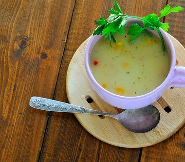 Рецепт Молочный суп из трески с сельдереем и перцем