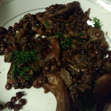 Рецепт Чечевица с грибами