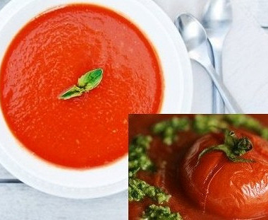 Рецепт Суп-пюре томатный (La sopa-puré el Tomate)