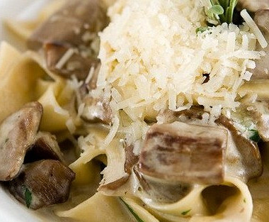 Рецепт Спагетти с белыми грибами