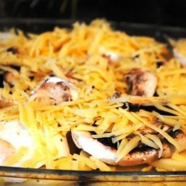 Рецепт Запеканка с картофелем, цукини и грибами