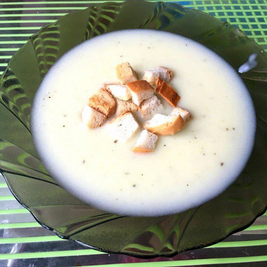 Рецепт Сливочный суп с картофелем и кабачком