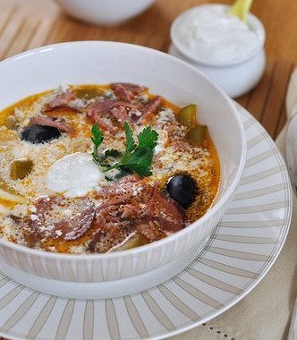 Рецепт Эстонский суп из малосольной свинины с квашеной капустой и крупой «Капсад мульги»