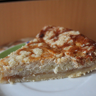 Рецепт Слоеный пирог с яблоками и творогом