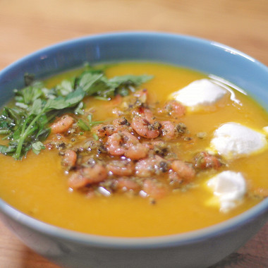 Рецепт Суп из тыквы с имбирем