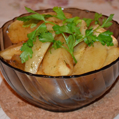 Рецепт Картофель, запеченный в гусином жире