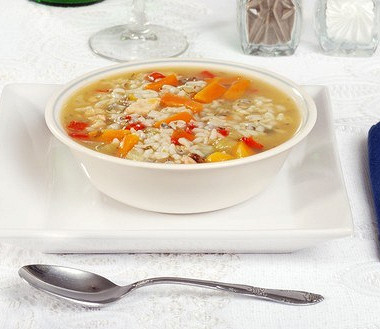 Рецепт Суп с кроликом и рисом карнароли