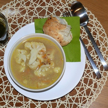 Рецепт Сливочный суп с цветной капустой