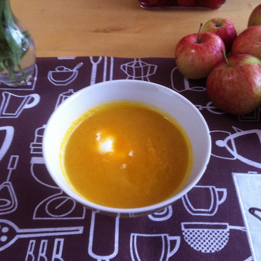 Рецепт Острый яблочно-морковный суп
