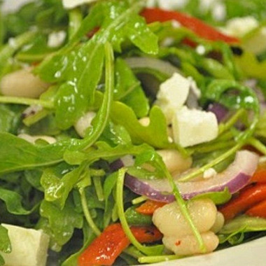 Рецепт Овощной салат с рукколой и сыром фета