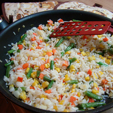 Рецепт Рис с овощами по‑гавайски