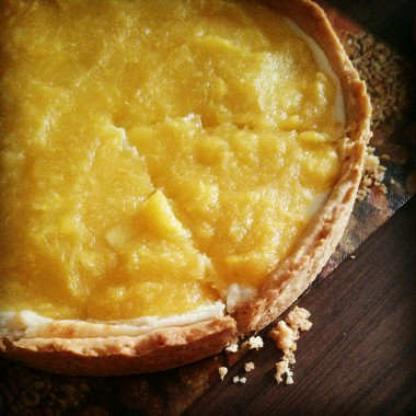 Рецепт Пирог с манго и творогом