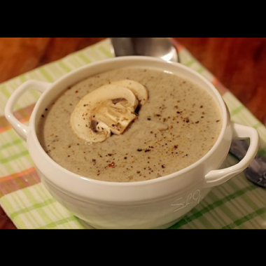 Рецепт Крем-суп из шампиньонов и белых грибов
