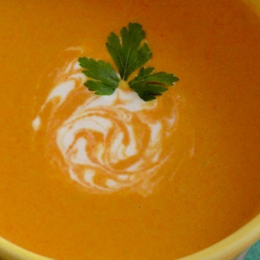 Рецепт Морковный крем-суп с гренками